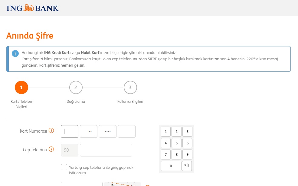 ING Bank İnternet Bankacılığı Şifresi Nasıl Alınır